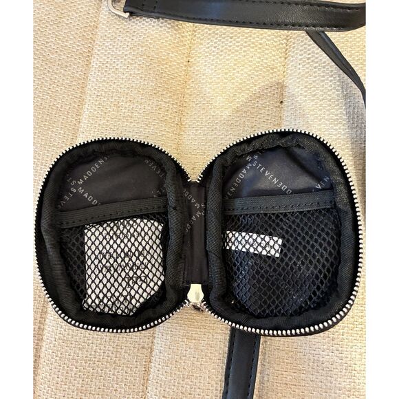 Steve Madden Black Airpods Case with Crossbody Strap - Picture 4 of 5